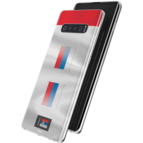 Serbia Soccer Flag Galaxy S10 Plus Skin